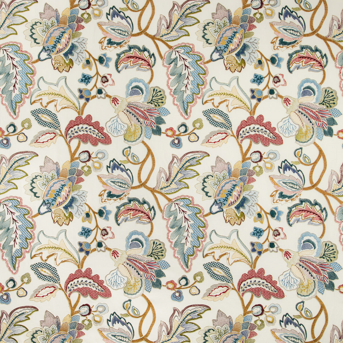 LEE JOFA ORFORD EMBROIDERY RED/BLUE