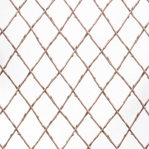 Paolo Moschino for Lee Jofa: Bare Twig Trellis 2020116.1116.0 Brown/White