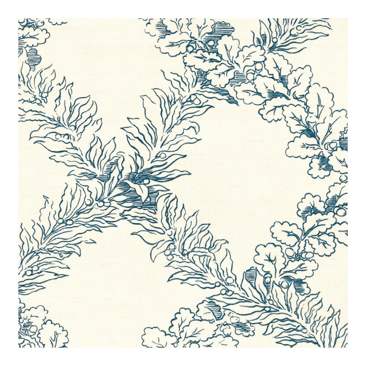 LEE JOFA LEAF TRELLIS BLUE