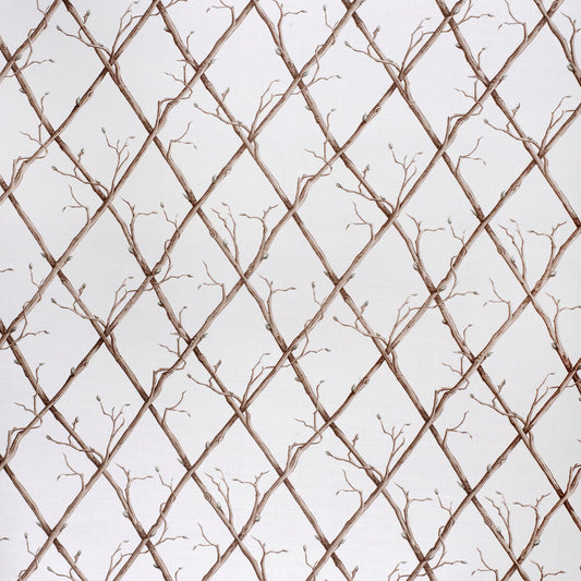LEE JOFA TWIG TRELLIS BROWN/WHITE