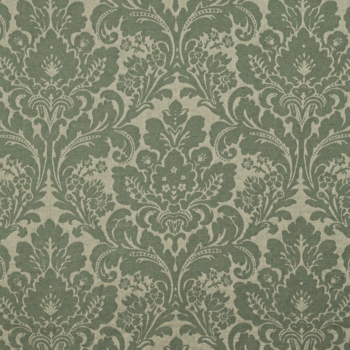 LEE JOFA ACANTHUS DAMASK LODEN