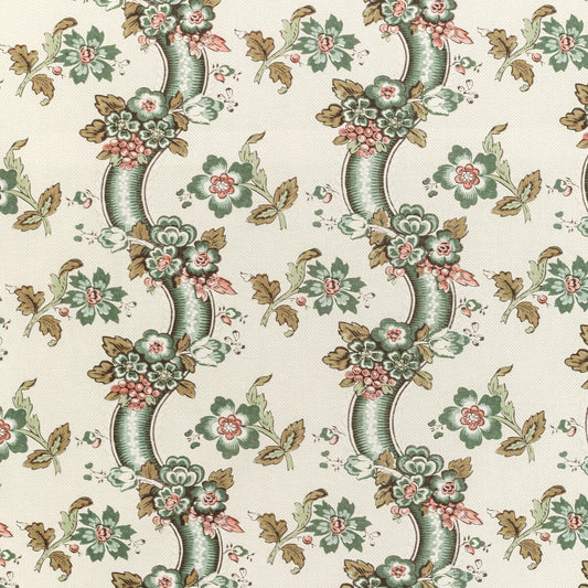 LEE JOFA BENDAY PRINT GREEN/ROSE