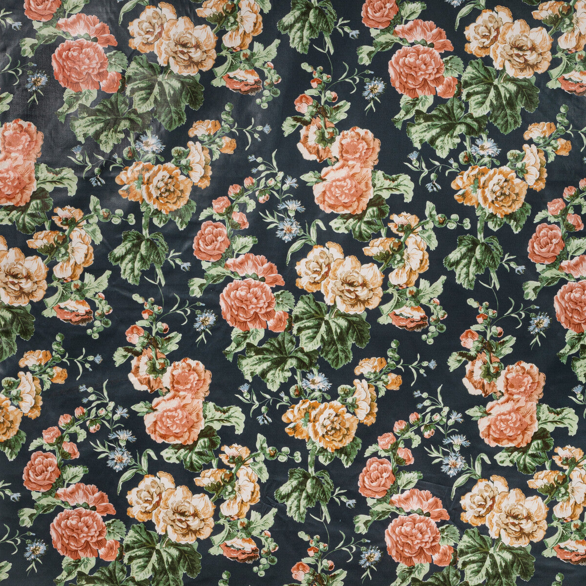 LEE JOFA UPTON COTTON NAVY/CORAL