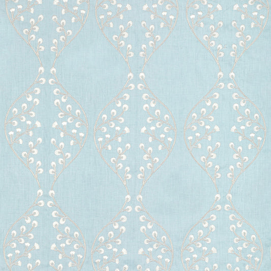 LEE JOFA LILLIE EMBROIDERY SKY