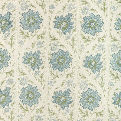 Sarah Bartholomew for Lee Jofa: Calico Vine 2022102.530.0 Green Blue