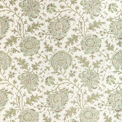 Sarah Bartholomew for Lee Jofa: Indiennes Floral 2022108.316.0 Ivy