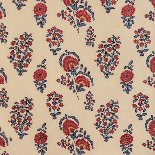 LEE JOFA MEAD EMBROIDERY RED/BLUE