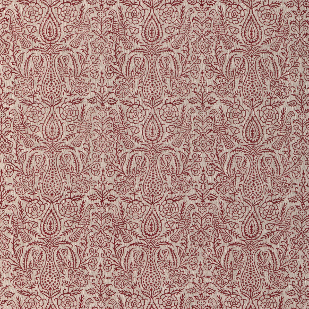 LEE JOFA HAVEN HANDBLOCK RUBY – Designer Fabrics USA