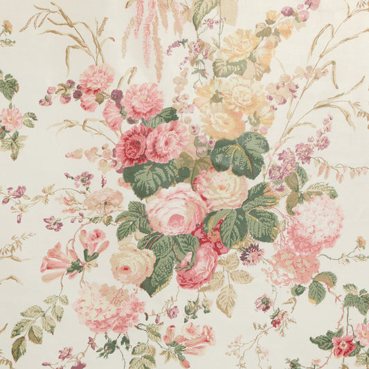 LEE JOFA FLORAL BOUQUET PINK/IVY