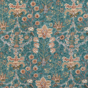 Lee Jofa: Kerman Print 2023123.913.0 Teal/Rose