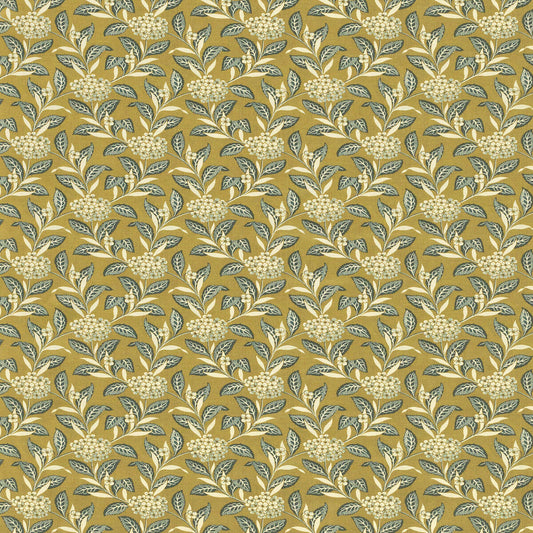 LEE JOFA ORTENSIA TEAL ON OLIVE