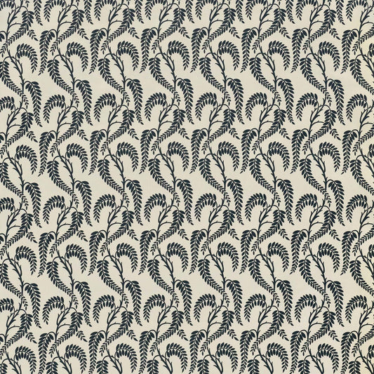 LEE JOFA WISTERIA NAVY ON WHITE