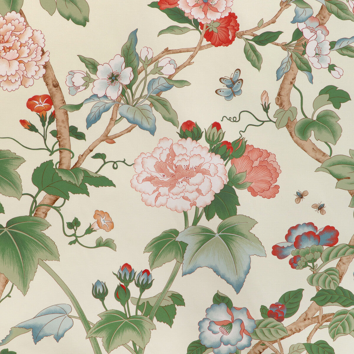 LEE JOFA GARDENIA PRINT RED/GREEN