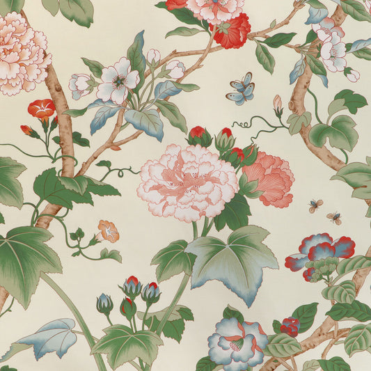 LEE JOFA GARDENIA PRINT RED/GREEN