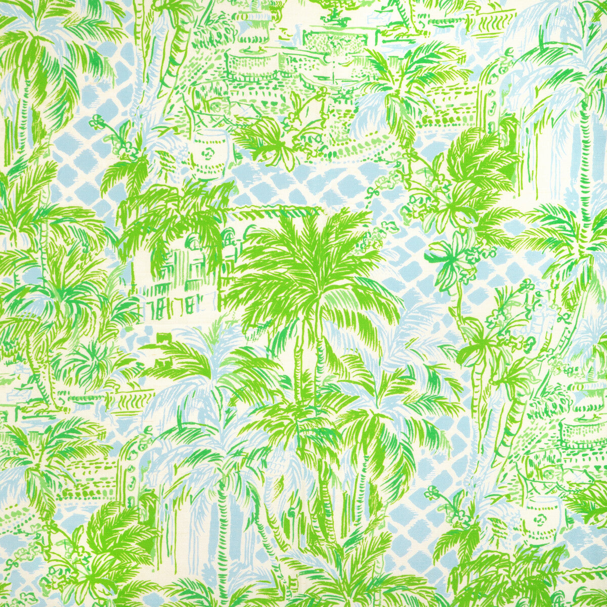 LEE JOFA PALM BEACH BLUE/GREEN