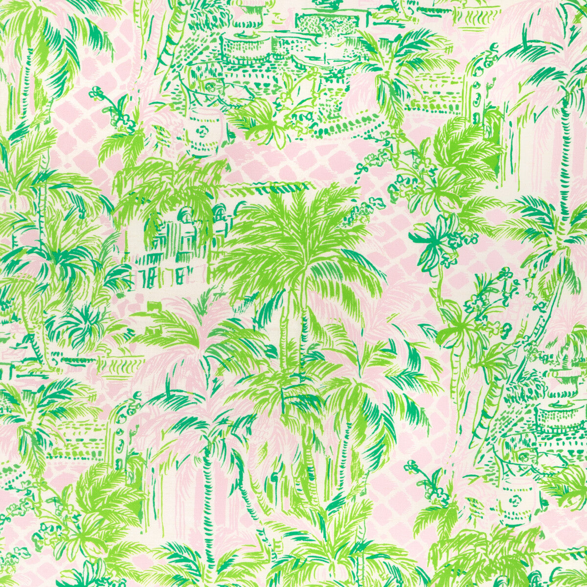 LEE JOFA PALM BEACH PINK/GREEN