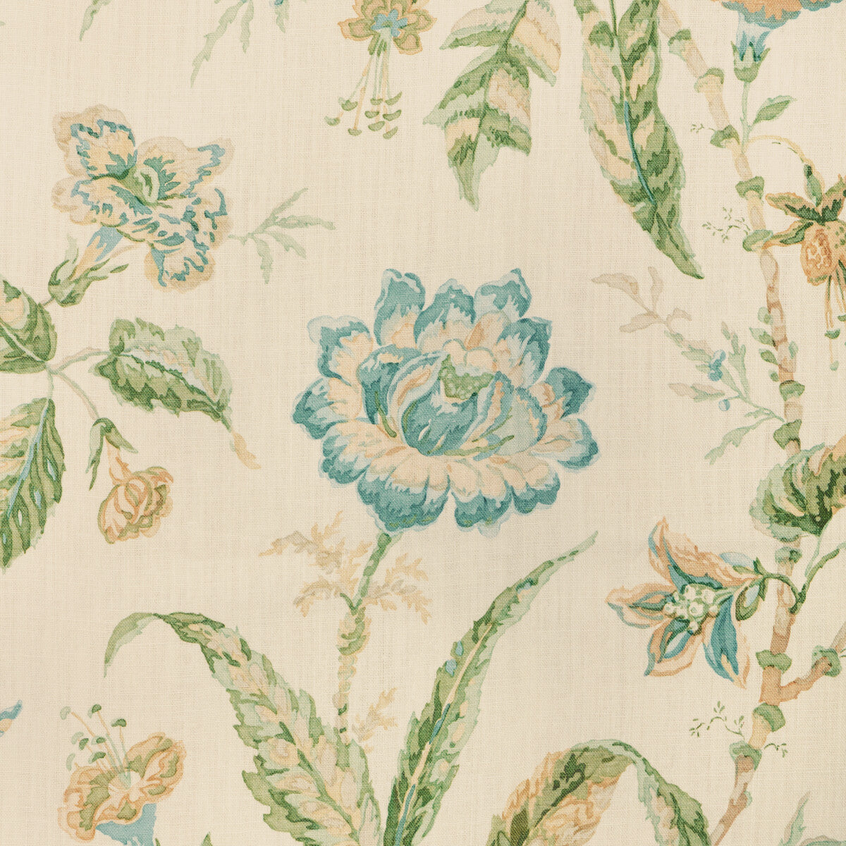 LEE JOFA ROSEMONT PRINT AQUA