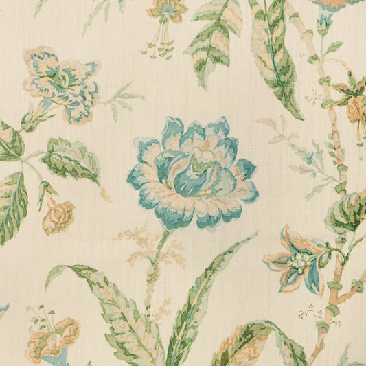 LEE JOFA ROSEMONT PRINT AQUA