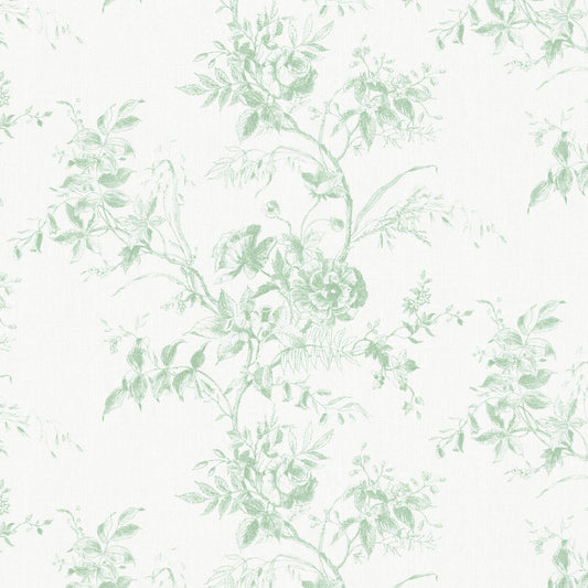 LEE JOFA TEA ROSE TOILE LEAF