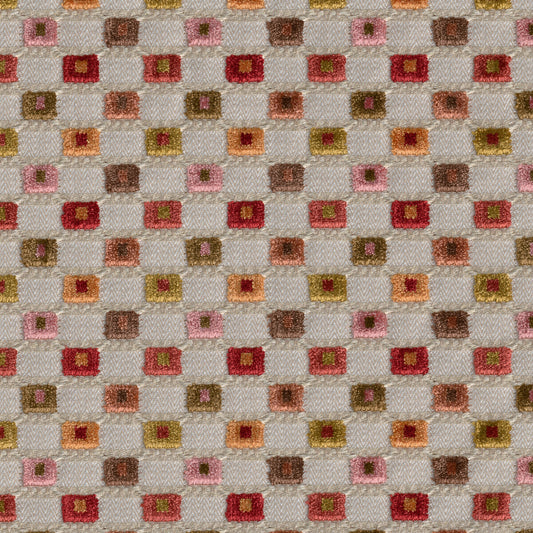 LEE JOFA LISBON VELVET CORAL MULTI