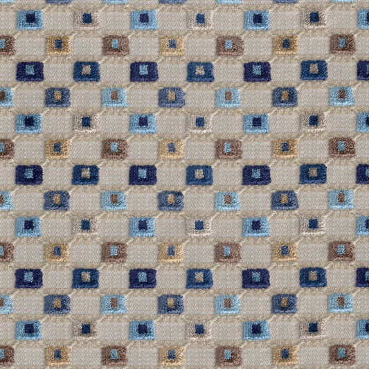 LEE JOFA LISBON VELVET BLUE MULTI