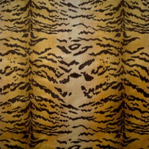 Scalamandre: Tigre SC 0001 26167MM Ivory, Gold & Black