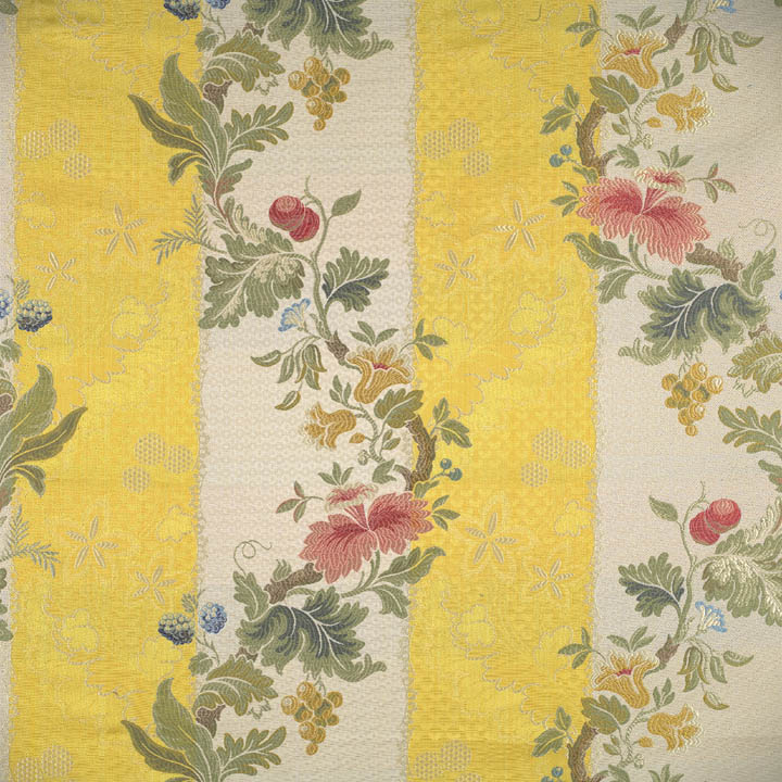 Scalamandre: Villa Lante Stripe CL 0004 26401 Multi on Yellow & Bisque