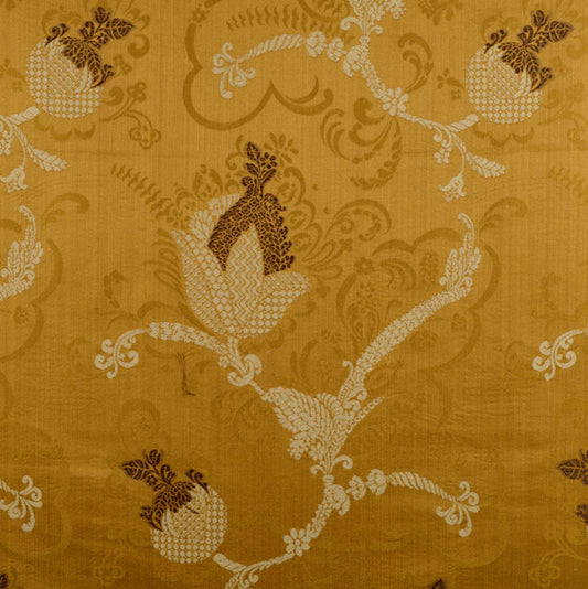 Scalamandre: Vivaldi CL 0003 26715 Brown & Linen on Sienna
