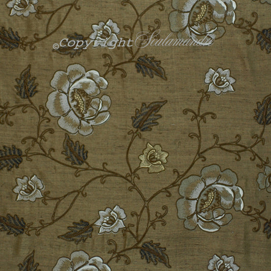 Scalamandre: Flowdery CL 0005 26818 Brown on Brown