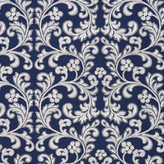 Scalamandre: Chiara Embroidery SC 0005 27029 Indigo