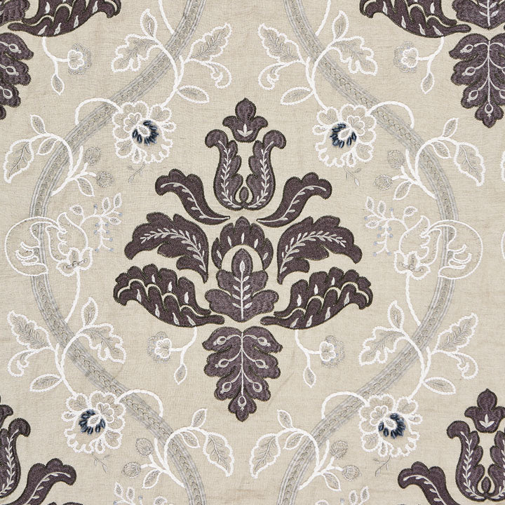 Scalamandre: Isabella Embroidery SC 0003 27033 Graphite