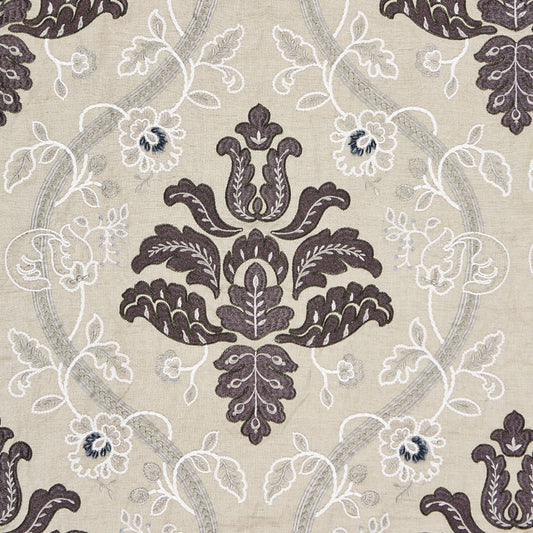 Scalamandre: Isabella Embroidery SC 0003 27033 Graphite