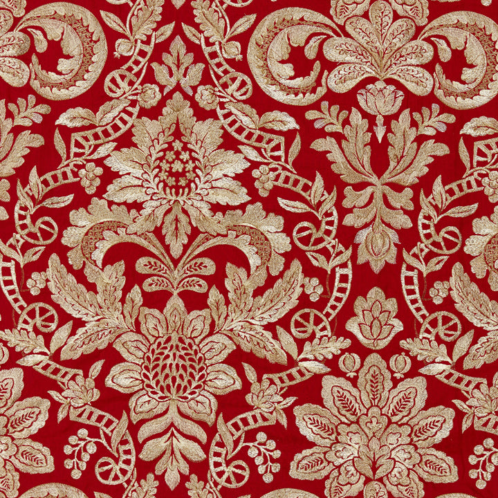 Scalamandre: Elizabeth Damask Embroidery SC 0003 27086 Carneliam