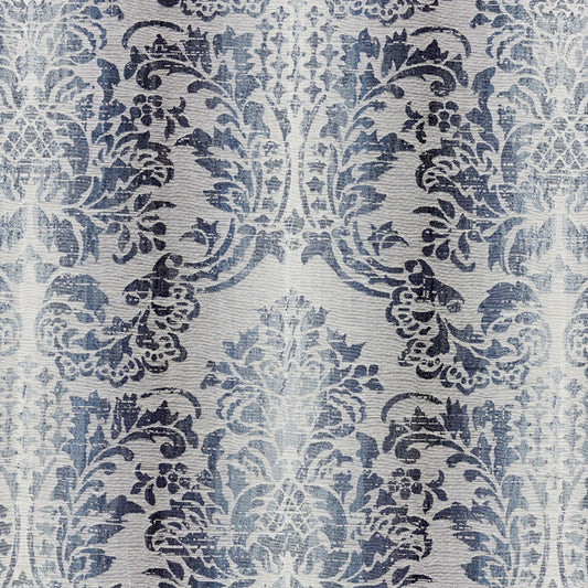 Scalamandre: Sorrento Linen Damask SC 0004 27093 Indigo