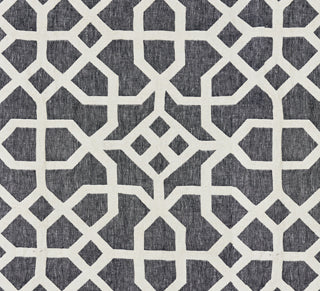 Scalamandre: Linen Lattice 27149-005 Indigo, Greige