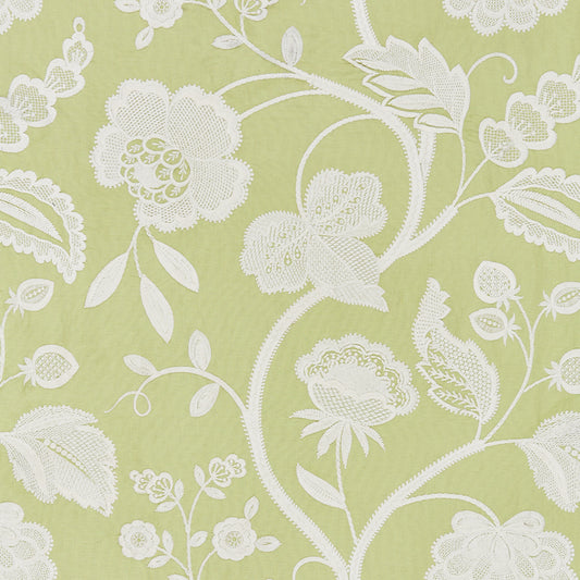 Scalamandre: Kensington Embroidery SC 0002 27151 Celery