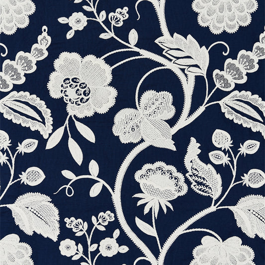 Scalamandre: Kensington Embroidery SC 0005 27151 Navy
