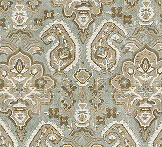 Scalamandre: Oushak Linen Velvet SC 0001 27171 Aquamarine