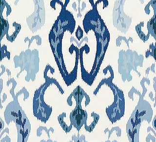 Scalamandre: Mandalay Ikat Embroidery SC 0002 27172 Porcelain