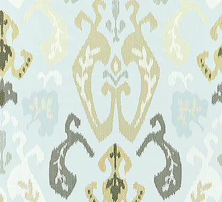 Scalamandre: Mandalay Ikat Embroidery SC 0003 27172 Mineral