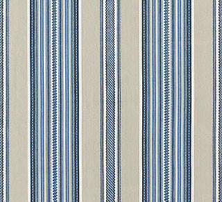 Scalamandre: Cyrus Cotton Stripe SC 0002 27180 Chambray
