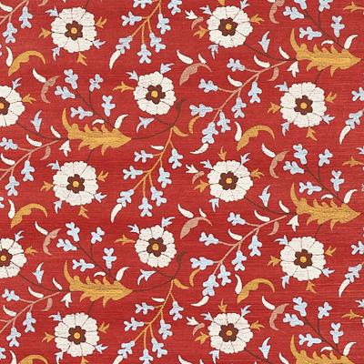 Schumacher: Floralia Sisal WP 5012832 Garnet