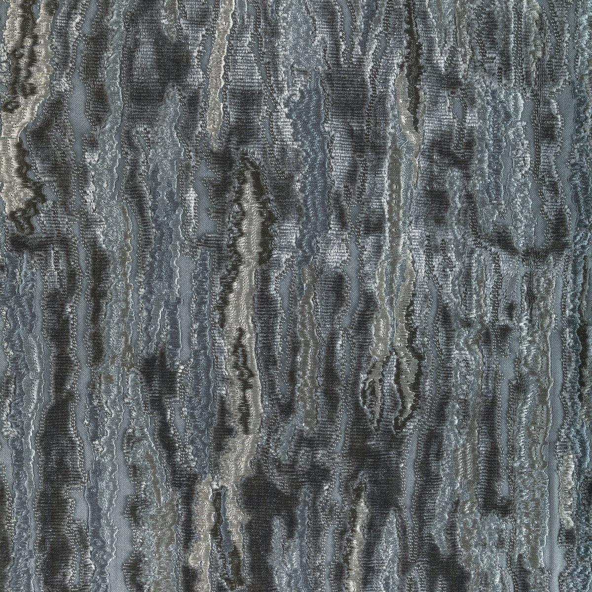 KRAVET COUTURE VELVET WAVES CHARCOAL