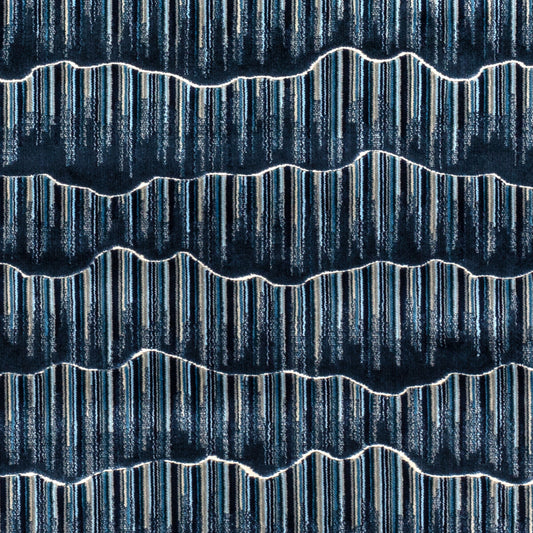 KRAVET COUTURE MOUNTAINSCAPE INDIGO
