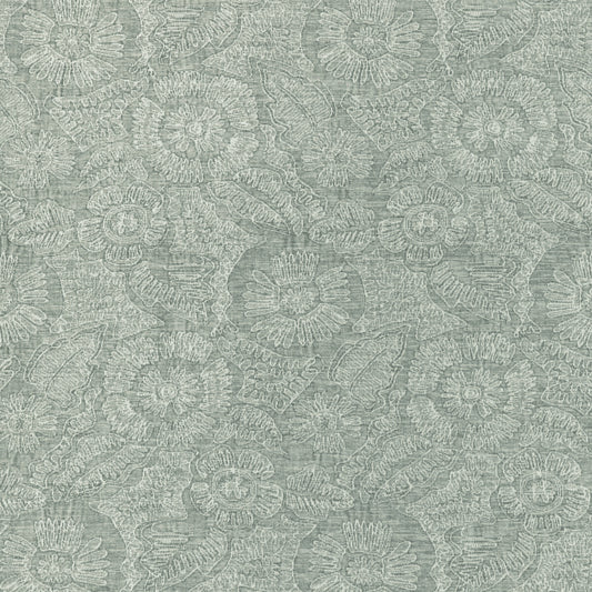KRAVET COUTURE CHENILLE BLOOM SEAGLASS