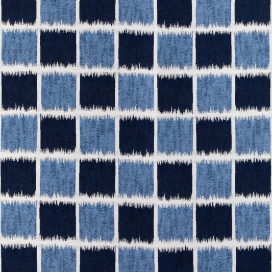 KRAVET COUTURE IKAT SQUARES MARINE