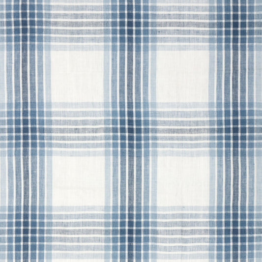 KRAVET COUTURE ROYAL PALM PLAID BOCA BLUE