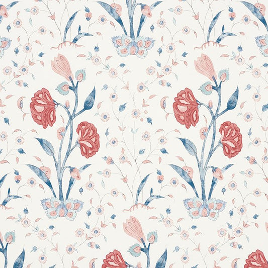 Schumacher: Khilana Floral WP 5009950 Delft & Rose