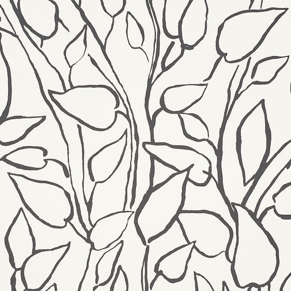 Schumacher: Solandra Vine WP 5010071 Black