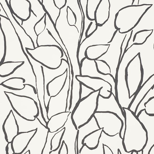 Schumacher: Solandra Vine WP 5010071 Black